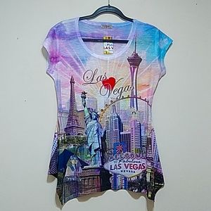 Las Vegas Sweet Gisele Tyedye Short Sleeve Top